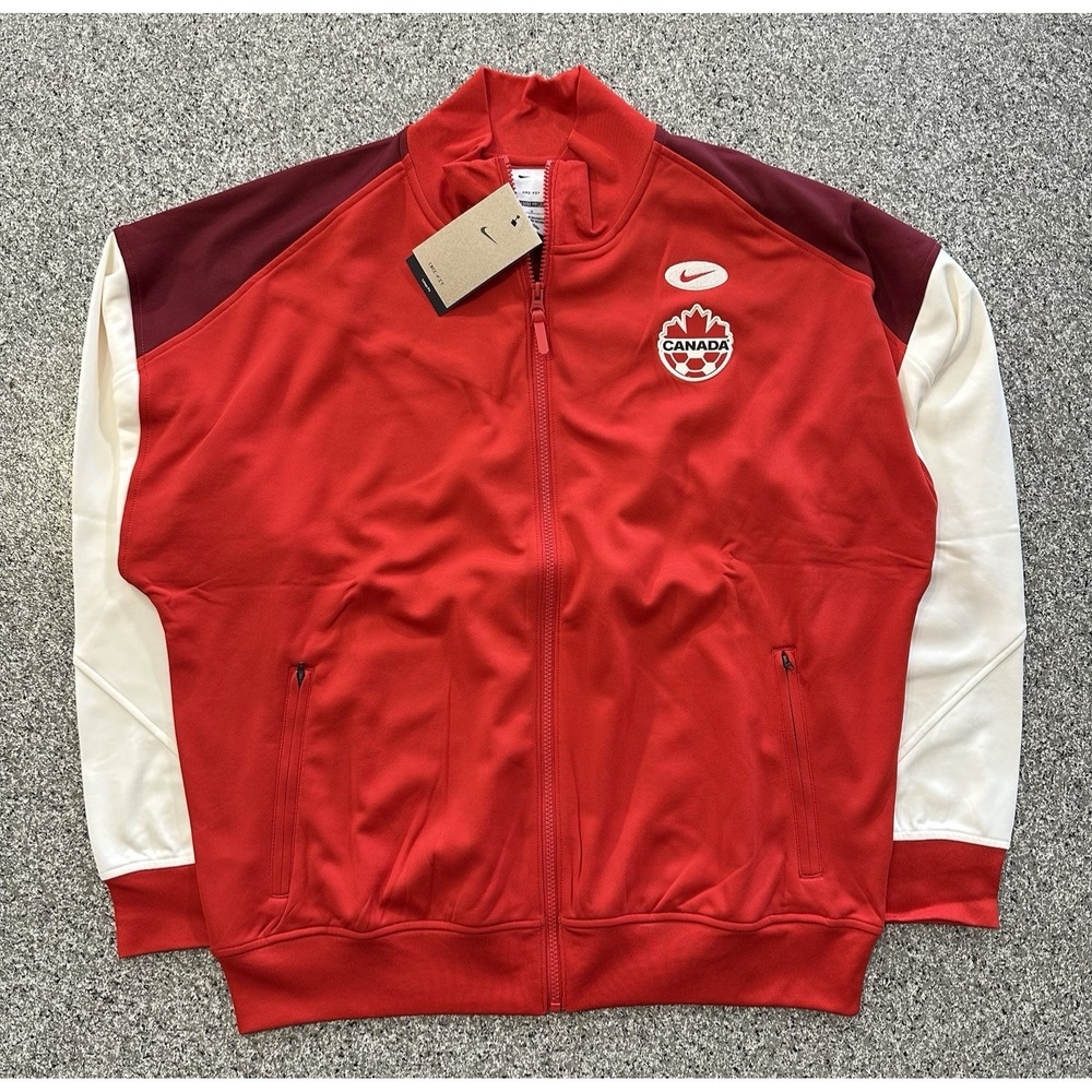 Nike Canada Track Jacket Mens Large National Team Anthem Podium Full Zip